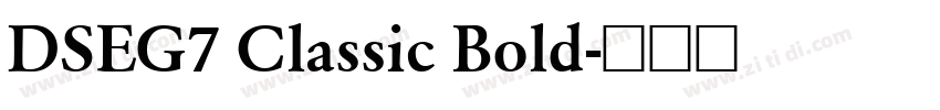 DSEG7 Classic Bold字体转换 DSEG7 Classic Bold字体转换